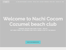 Tablet Screenshot of cozumelnachicocom.net